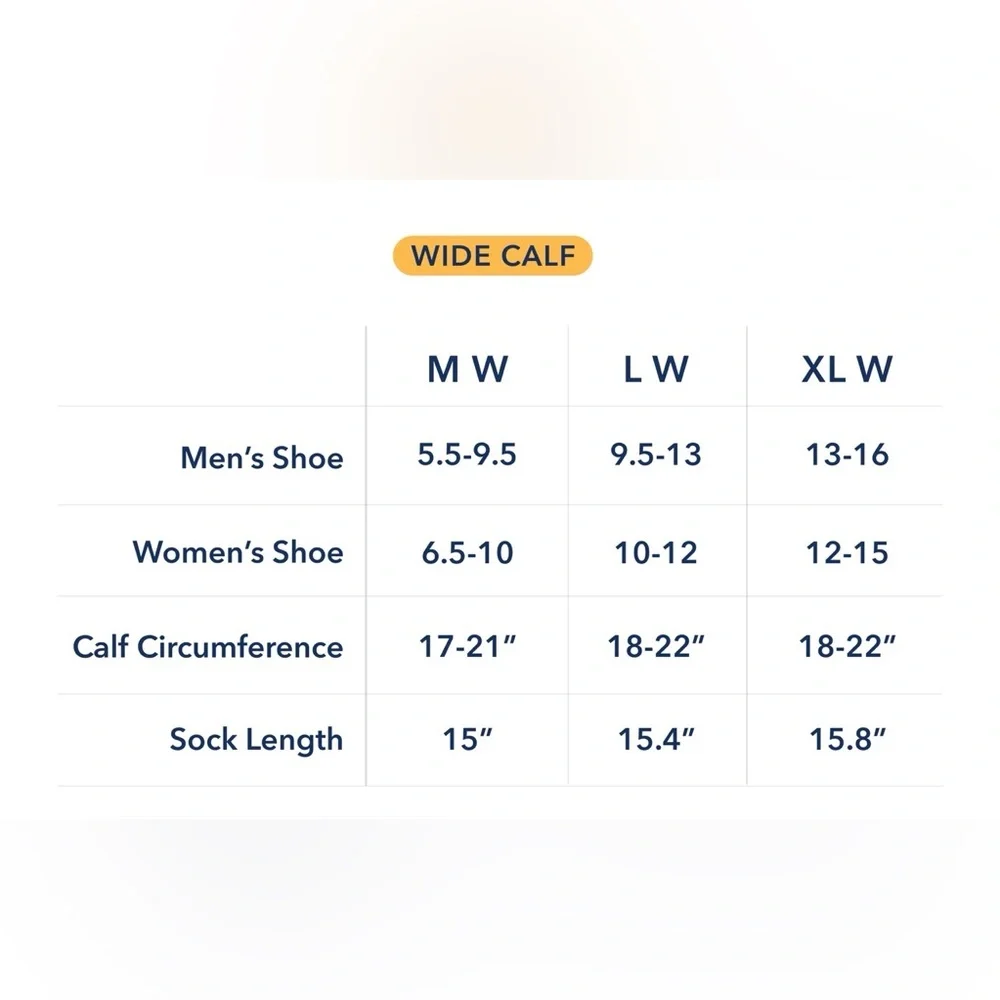Wellow Compression Knee Socks NWT Size XL Wide Calf